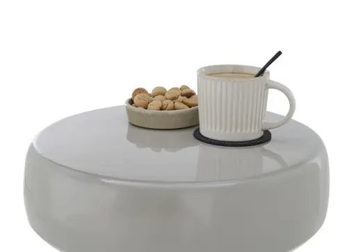 Beistelltisch - Ø/H ca. 38x42 cm, Creme