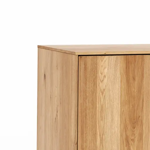 Mediaboard Saratoga - Wildeiche massiv, natur geölt