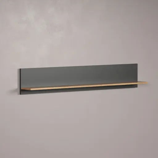 Wandboard - Anthrazit, Eiche Coast Evoke Nachbildung