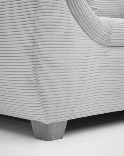 Ecksofa JAMILA - 2-Sitzer, Ecke rechts, Stoff, Anthrazit