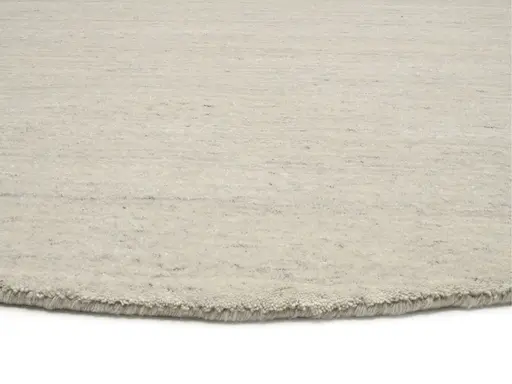 Teppich - Ø ca. 250 cm, Grau-Natur
