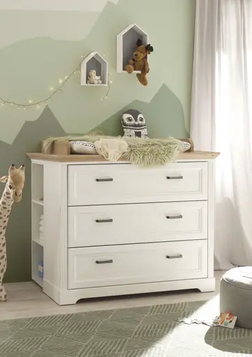 Wickelkommode - inkl. Auflage, Anderson Pine Nachbildung, Artisan Eiche Nachbildung