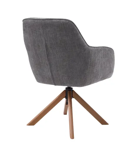 Armlehnstuhl - drehbar, Stoff, Graphit