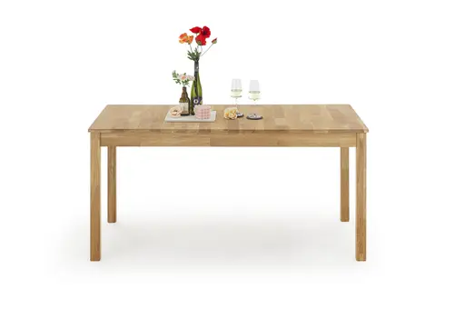 Esstisch- LB ca. 160-200x80 cm, Ausziehbar, Eiche, Massiv, Geölt