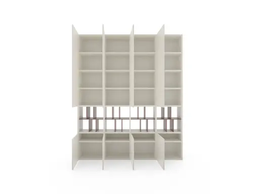 Wohnwand 3900 - B ca. 213 cm, Lack matt, Weiß