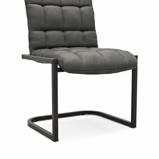 Freischwinger Cambridge - Leder, Anthrazit