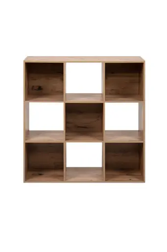 Regal - inkl. Stoffboxen, B ca. 89 cm, Artisan Eiche Nachbildung, Beige