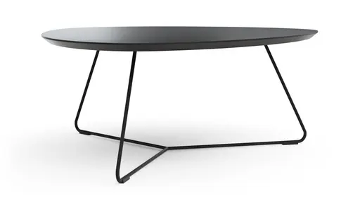 Couchtisch Fano - LBH ca. 87x78x33 cm, Fenix, Schwarz