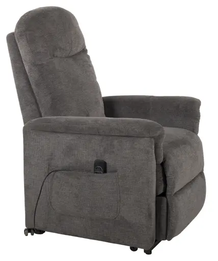 TV-Sessel - Aufstehhilfe, Relaxfunktion, Webstoff, Kieselgrau