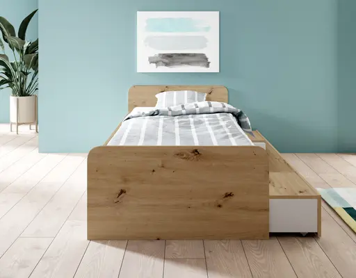 Kojenbett - Liegefläche ca. 90x200 cm, Artisan Eiche Nachbildung