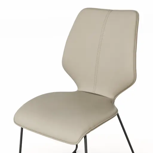 Stuhl Penthouse - Leder, Graubraun, Kufen, Anthrazit