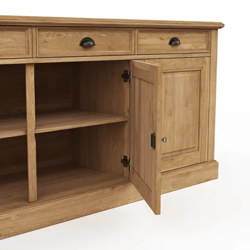 Sideboard Louisiana - Wildeiche teilmassiv, geölt