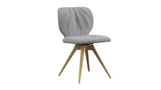 Stuhl Saltino - Stoff, Hellgrau