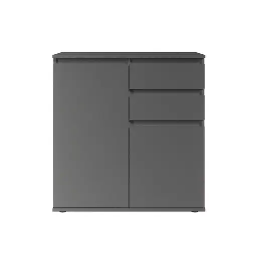 Kommode - B ca. 80 cm, Anthrazit