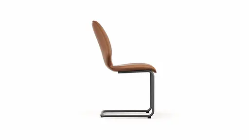 Freischwinger Penthouse - Leder, Braun