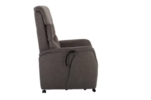 TV-Sessel MARLO - Aufstehhilfe, Relaxfunktion, Kopfteilverstellung, Stoff, Braunbeige