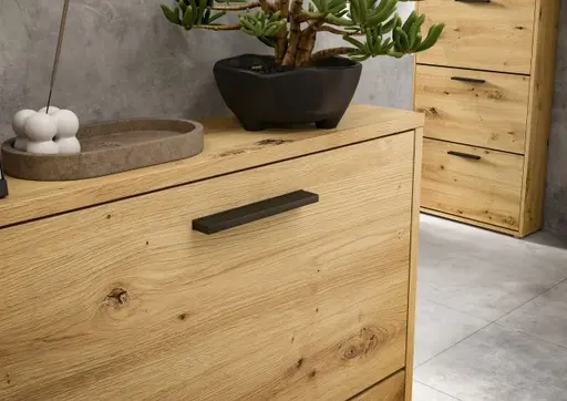 Schuhkipper - B ca. 59 cm, Artisan Eiche Nachbildung