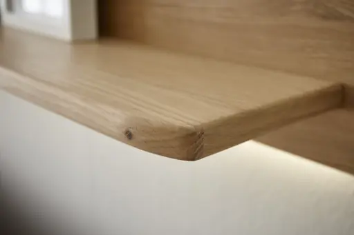 Wohnwand Paso - Holzfarben Bianco