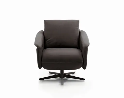 Sessel - Relaxfunktion motorisch, Leder, Hellbraun