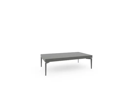 Couchtisch Loretto - LHB ca. 110x32x60x cm, Lack, Anthrazit