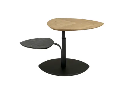 Couchtisch - höhenverstellbar, LBH ca. 110x70x47-66 cm, Wildeiche furniert