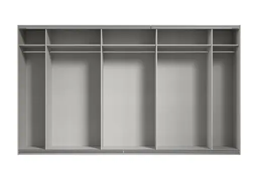 Schwebetürenschrank RIVASA- B ca. 361 cm, Champagner, Spiegel