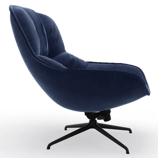 Sessel Unn - Stoff, Indigo