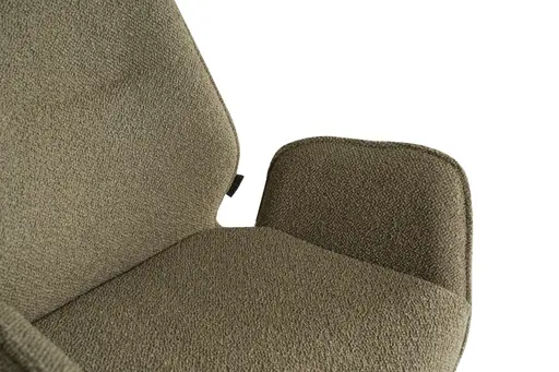 Armlehnstuhl MARLIES - drehbar, Stoff, Taupe