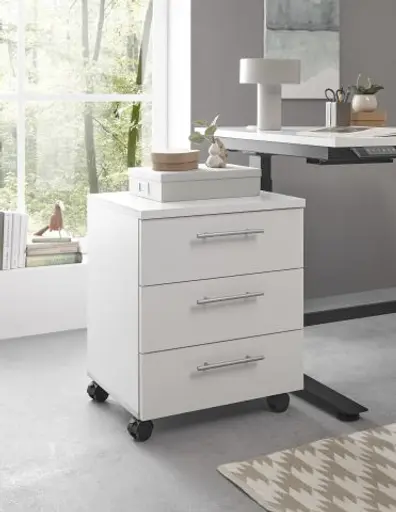 Rollcontainer - B ca. 40 cm, Weiß