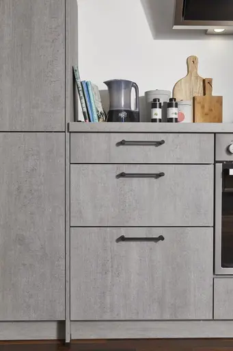 Winkelküche 52.210 GL 2 521,Beton Nebelgrau Nachbildung