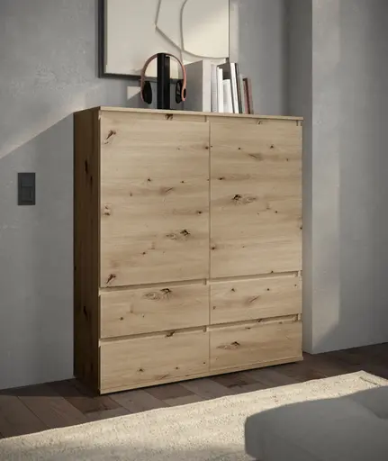 Highboard - B ca. 116 cm, Artisan Eiche Nachbildung