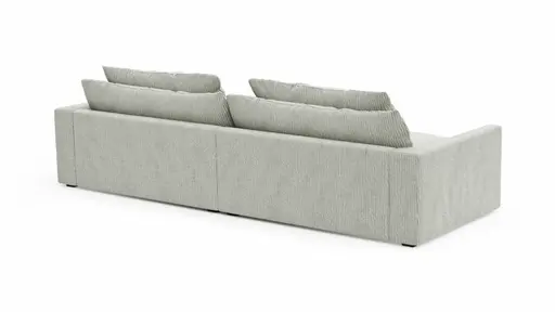 Sofa Ulf - 3,5-Sitzer, Cord, Hellgrau