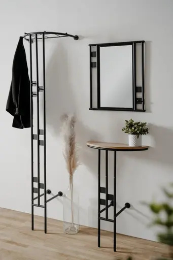 Garderobenset - Anthrazit, Artisan Eiche Nachbildung