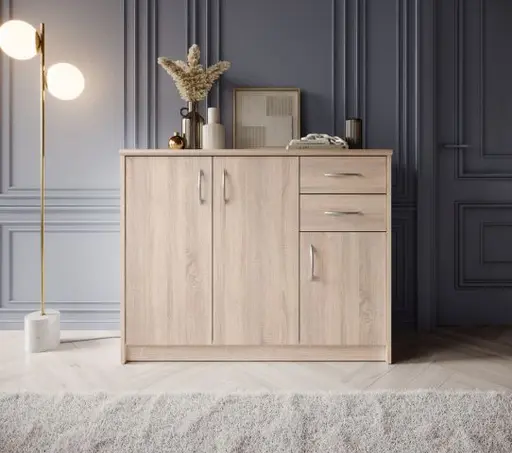 Kommode - B ca. 109 cm, Sonoma Eiche Nachbildung