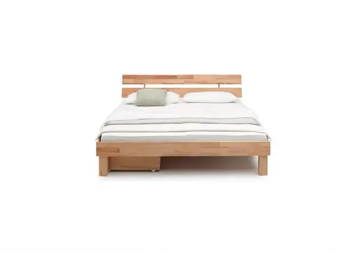 Bettgestell- Liegefläche ca. 180x200 cm, Kernbuche, Massiv, Geölt