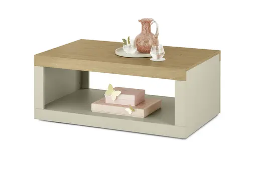 Couchtisch - LB ca. 106x65 cm, Stone Eiche Nachbildung, Kaschmir