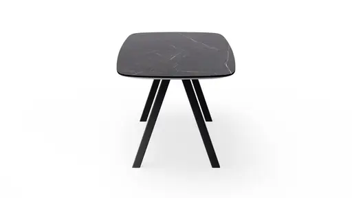 Esstisch Jari - LB ca. 200x95 cm, Keramik, Schwarz
