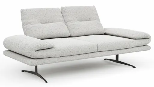 Sofa Lucero 2.0 - 2-Sitzer inkl. Rückenlehne verstellbar, Stoff, Offwhite