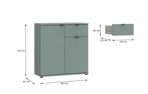 Kommode FINELLA- Salbei