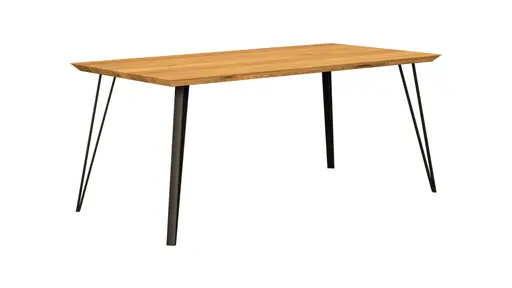 Esstisch Savannah - LBH ca. 180x90x78 cm, Wildeiche massiv, natur geölt