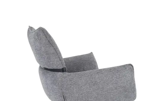 Armlehnstuhl MARJA - drehbar, Stoff, Grau