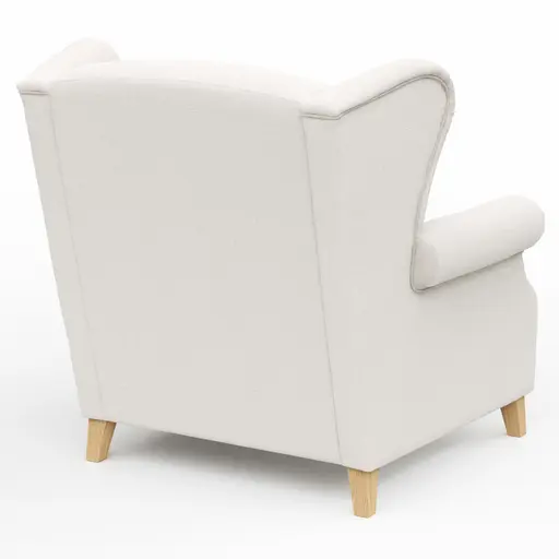 Sessel Mapleton - Stoff, Creme