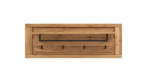 Garderobenpaneel Farmingdale - Eiche massiv, natur geölt