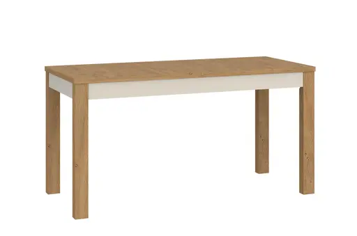 Esstisch - ausziehbar, LB ca. 140x85 cm, Stone Eiche Nachbildung, Kaschmir