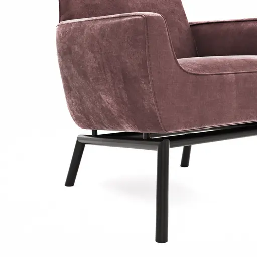 Sessel Matina - Größe L, Velour, Weinrot