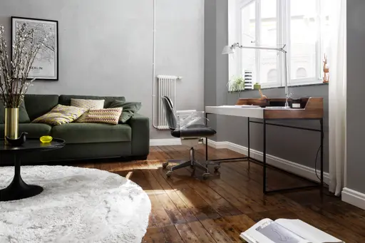 Sofa Nuoro - 3-Sitzer inkl. Schlaffunktion, Stoff, Olivgrün