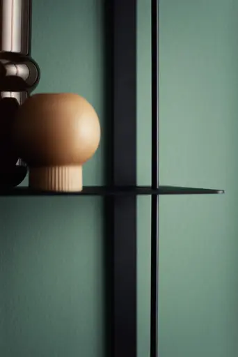 Wandregal Dagny - BHT ca. 60x146x18 cm, Metall, Schwarz