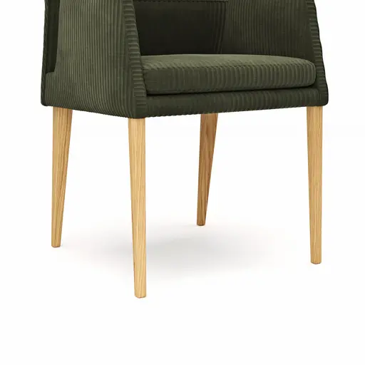 Armlehnstuhl Carry - Stoff, Dunkelgrün