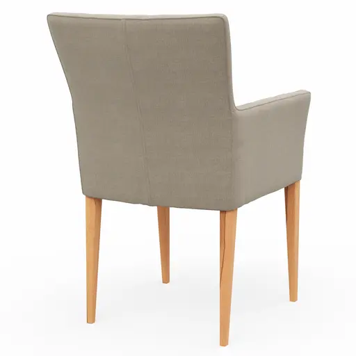Armlehnstuhl Cosyra - Stoff, Beige