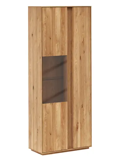 Vitrine Saratoga - Wildeiche massiv, natur geölt